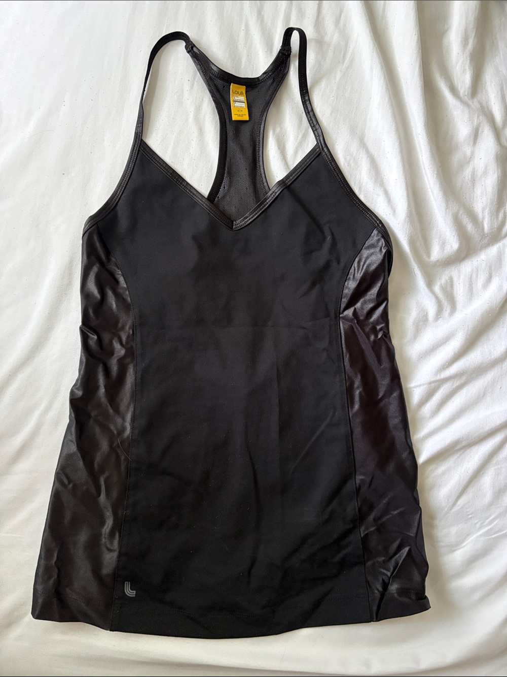 athletica Black Racerback V-Neck Athletic Tank